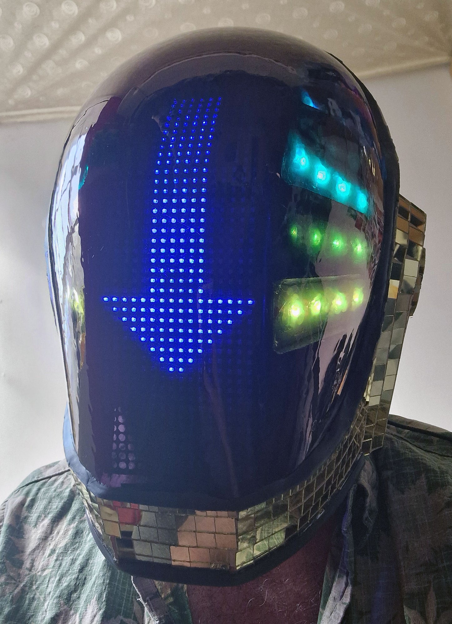 Daft Punk X Disco Ball — Guy Manuel Helmet Matrix Version
