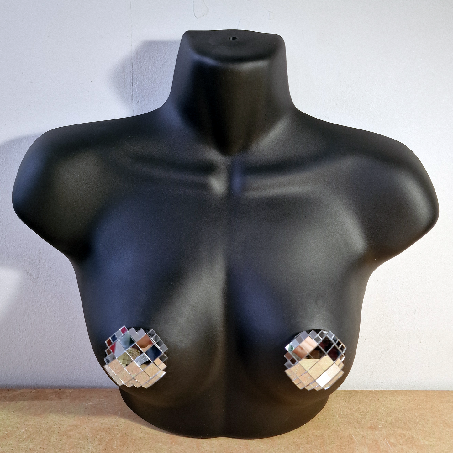 DiSCO NiPS (Round - large tiles) - mirror ball nipple tassels / pasties image 8