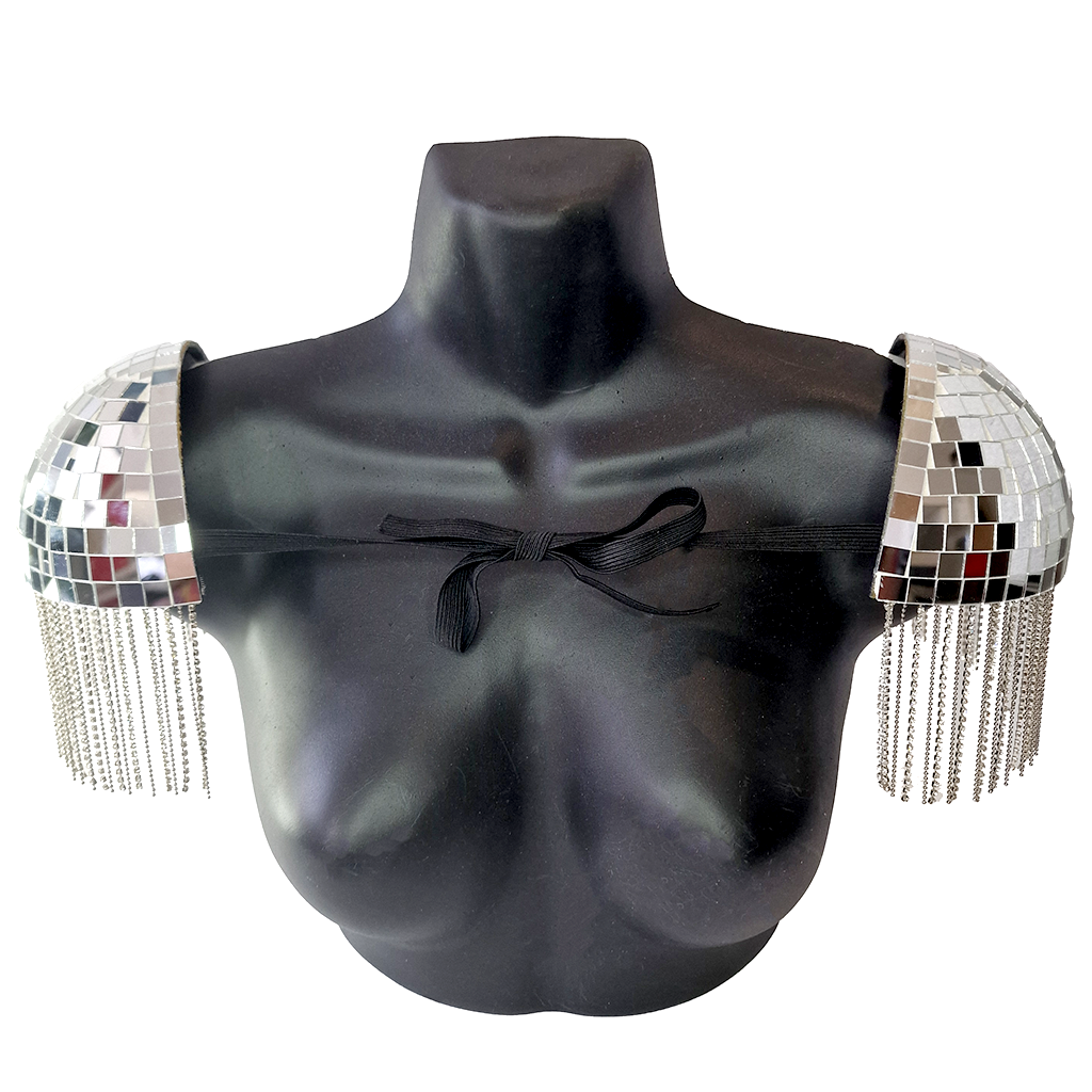 16cm 'small' Deluxe Disco Shoulder Pads image 4