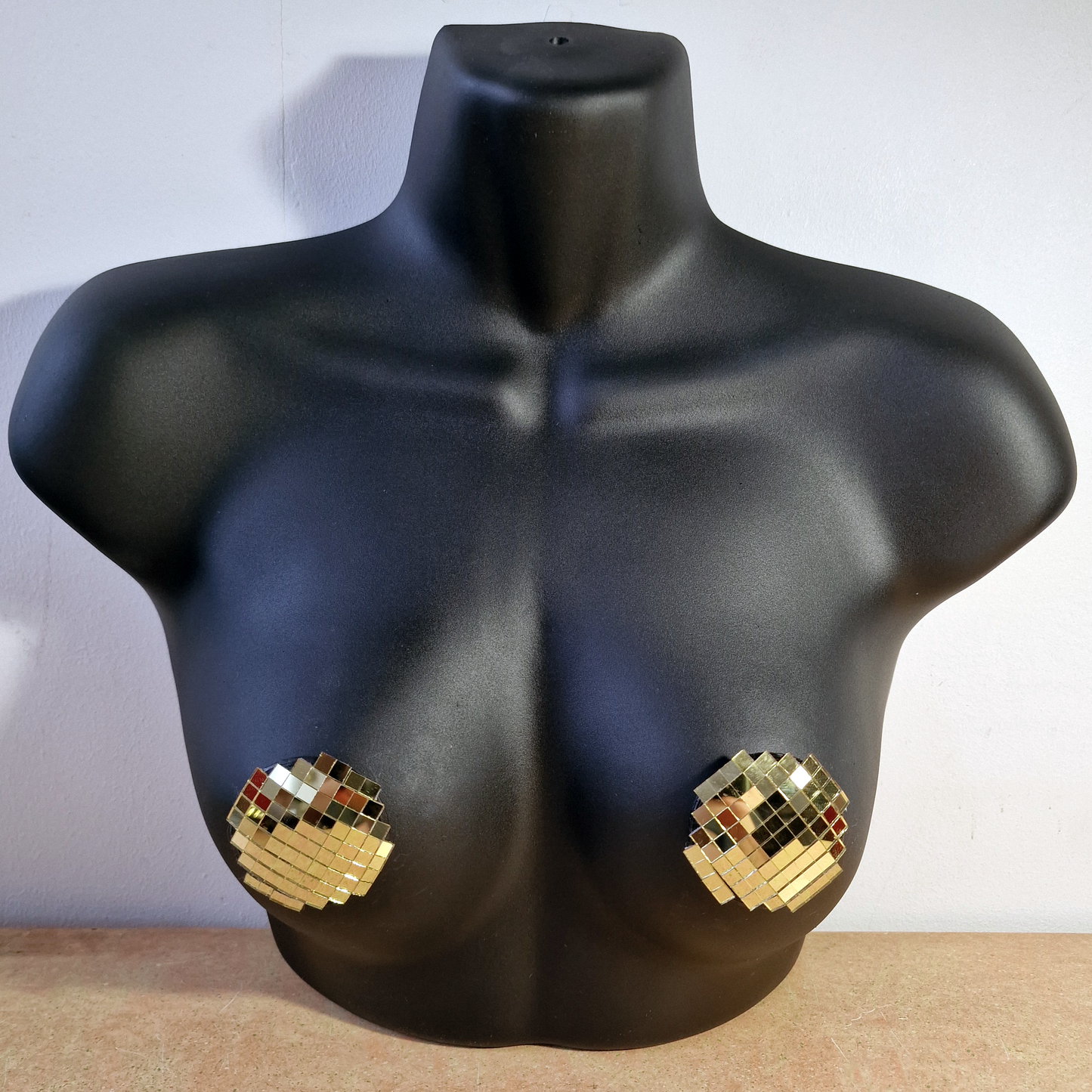 DiSCO NiPS (Round - small tiles) - mirror ball nipple tassels / pasties image 12