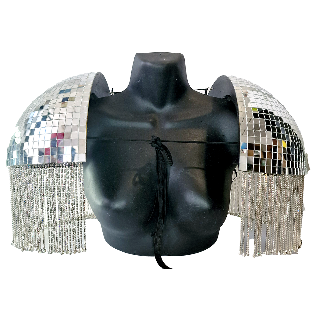 34cm XL Deluxe Disco Shoulder Pads image 2