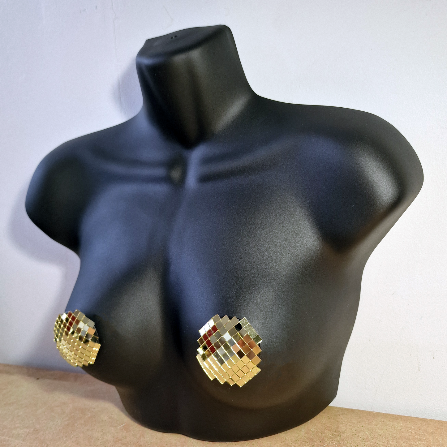 DiSCO NiPS (Round - small tiles) - mirror ball nipple tassels / pasties image 11