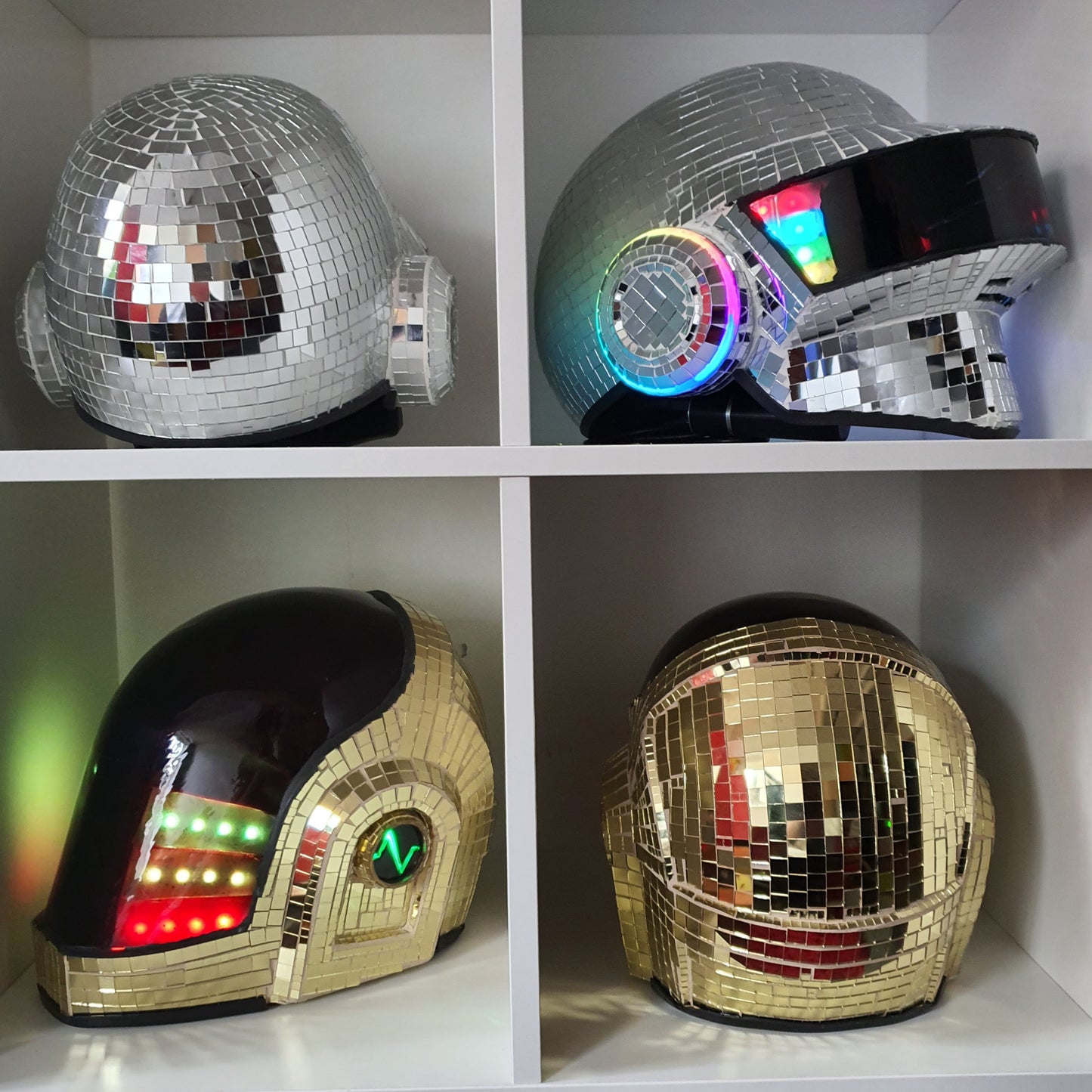 Disco Ball Daft Punk Helmet Electric Set image 1