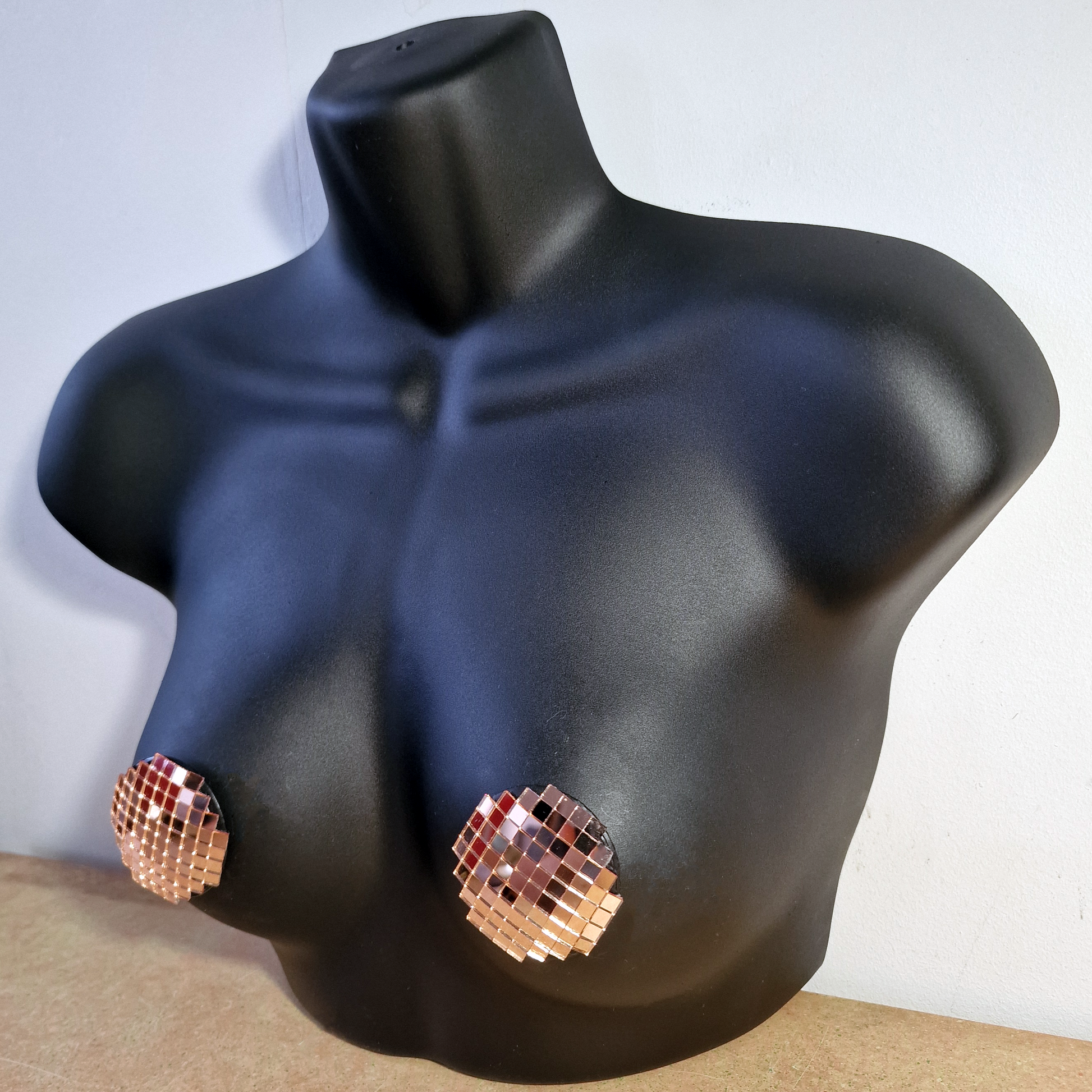 DiSCO NiPS (Round - small tiles) - mirror ball nipple tassels / pasties image 7