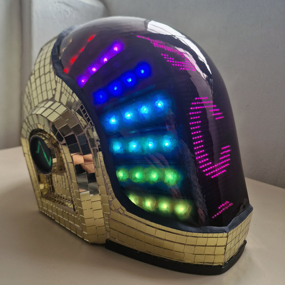 Daft Punk X Disco Ball — Guy Manuel Helmet Matrix Version