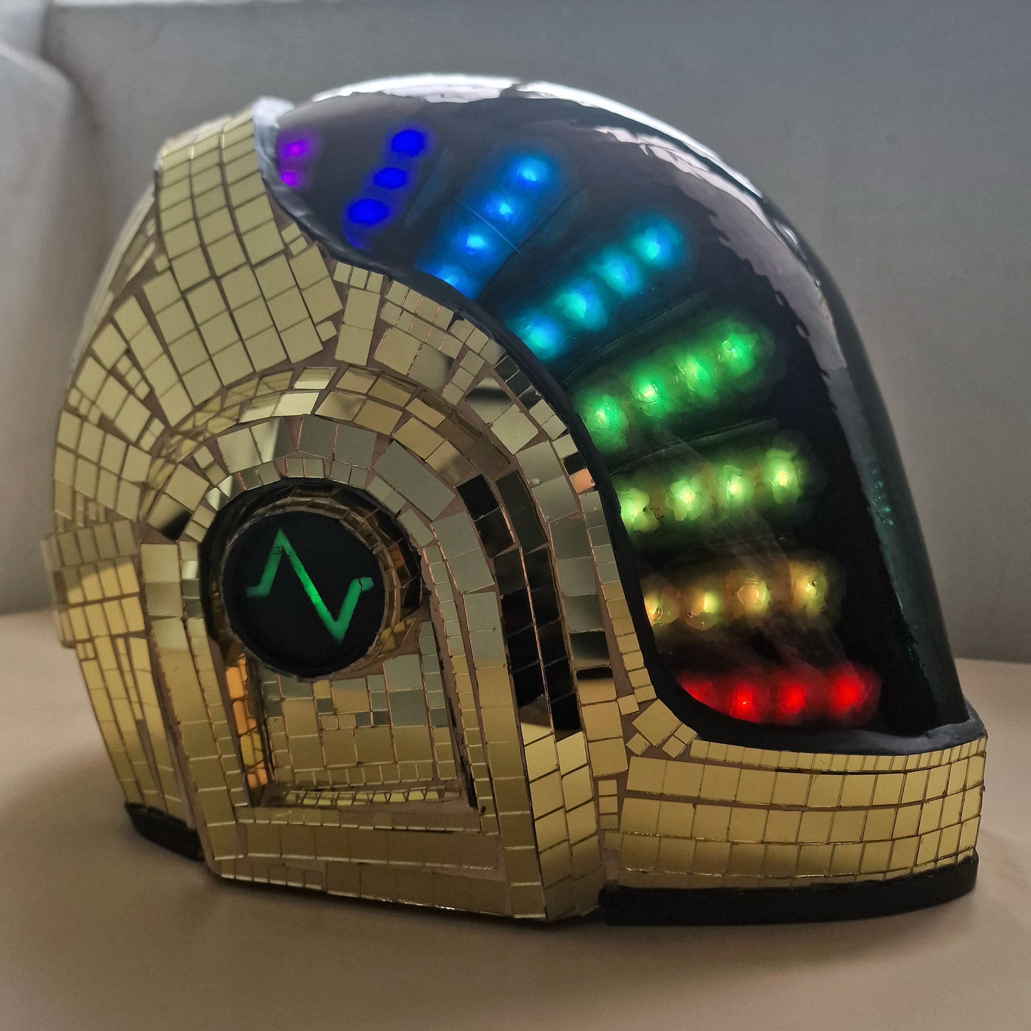 Daft Punk X Disco Ball — Guy Manuel Helmet Matrix Version