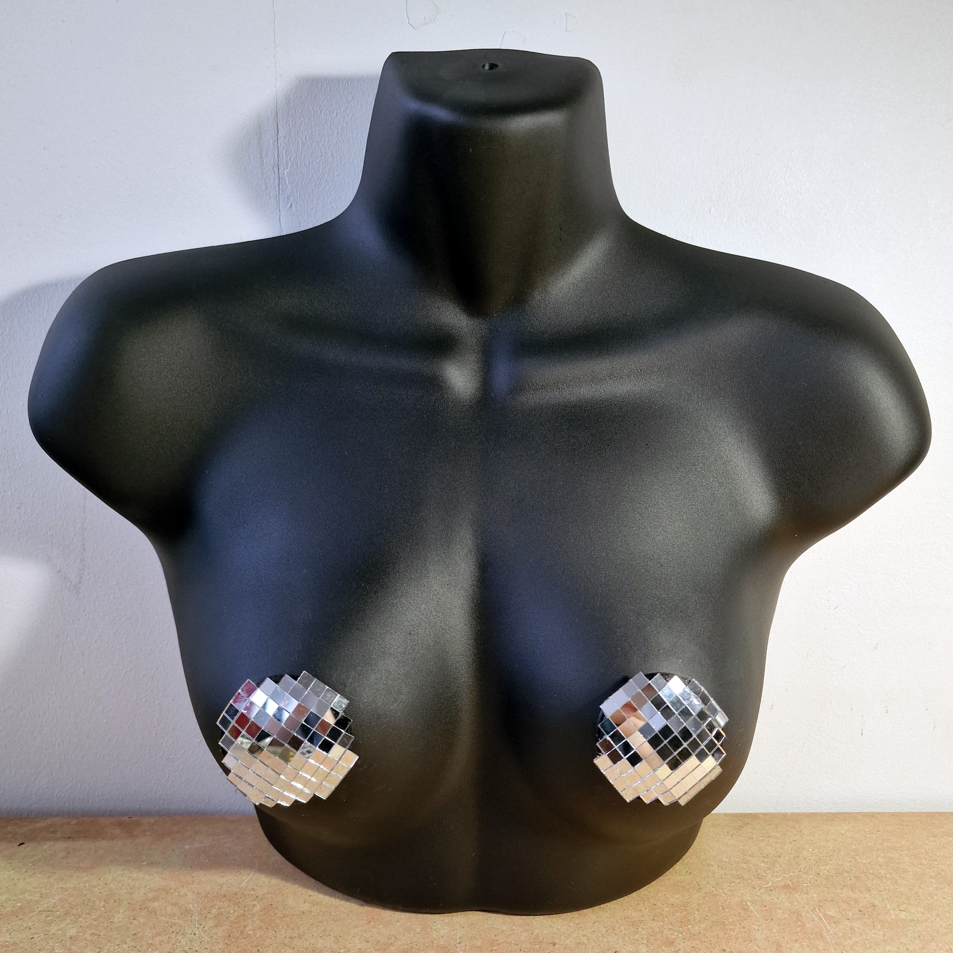 DiSCO NiPS (Round - small tiles) - mirror ball nipple tassels / pasties image 4