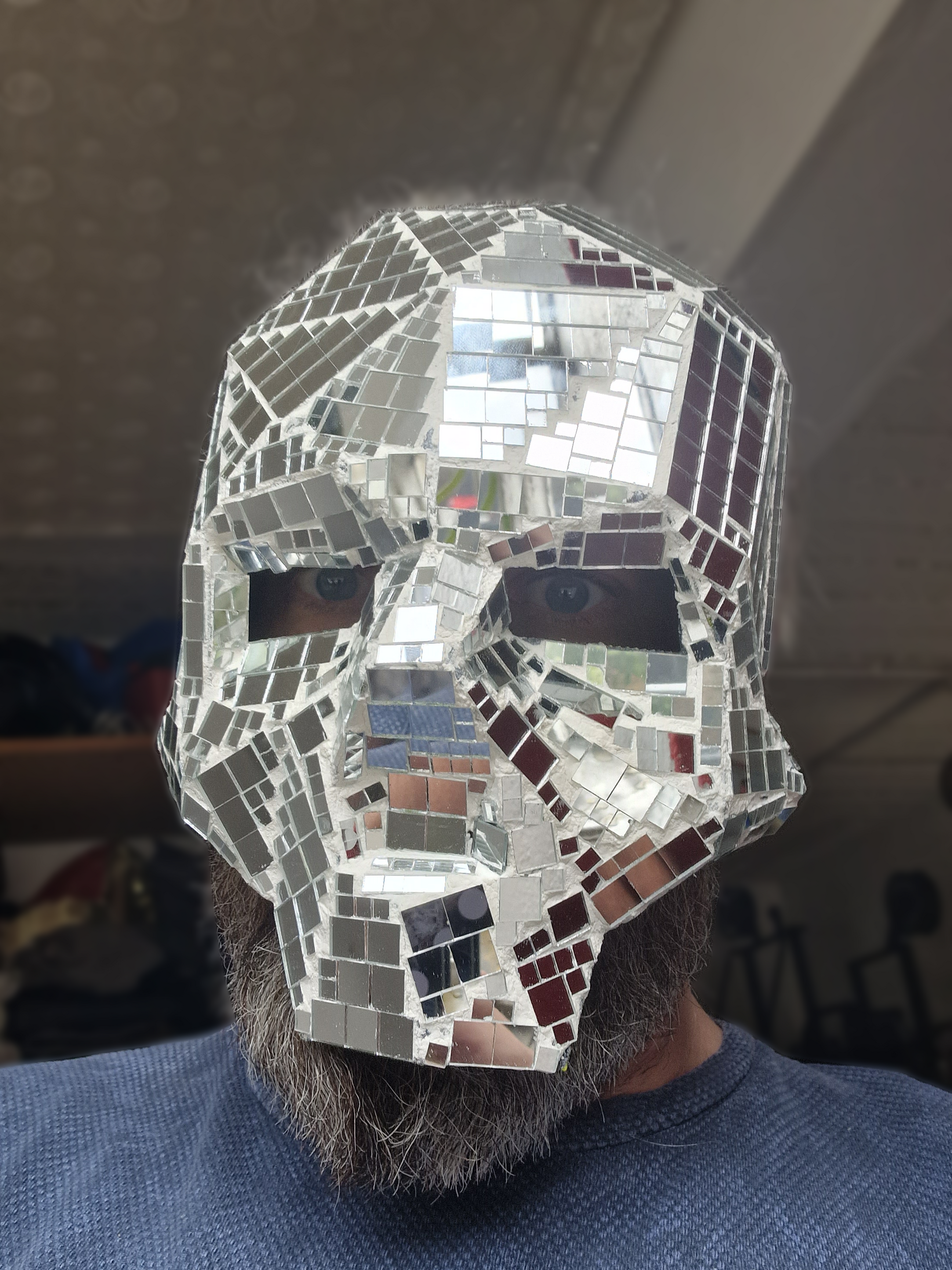 Disco Skull - Mirror Ball Mask image 0