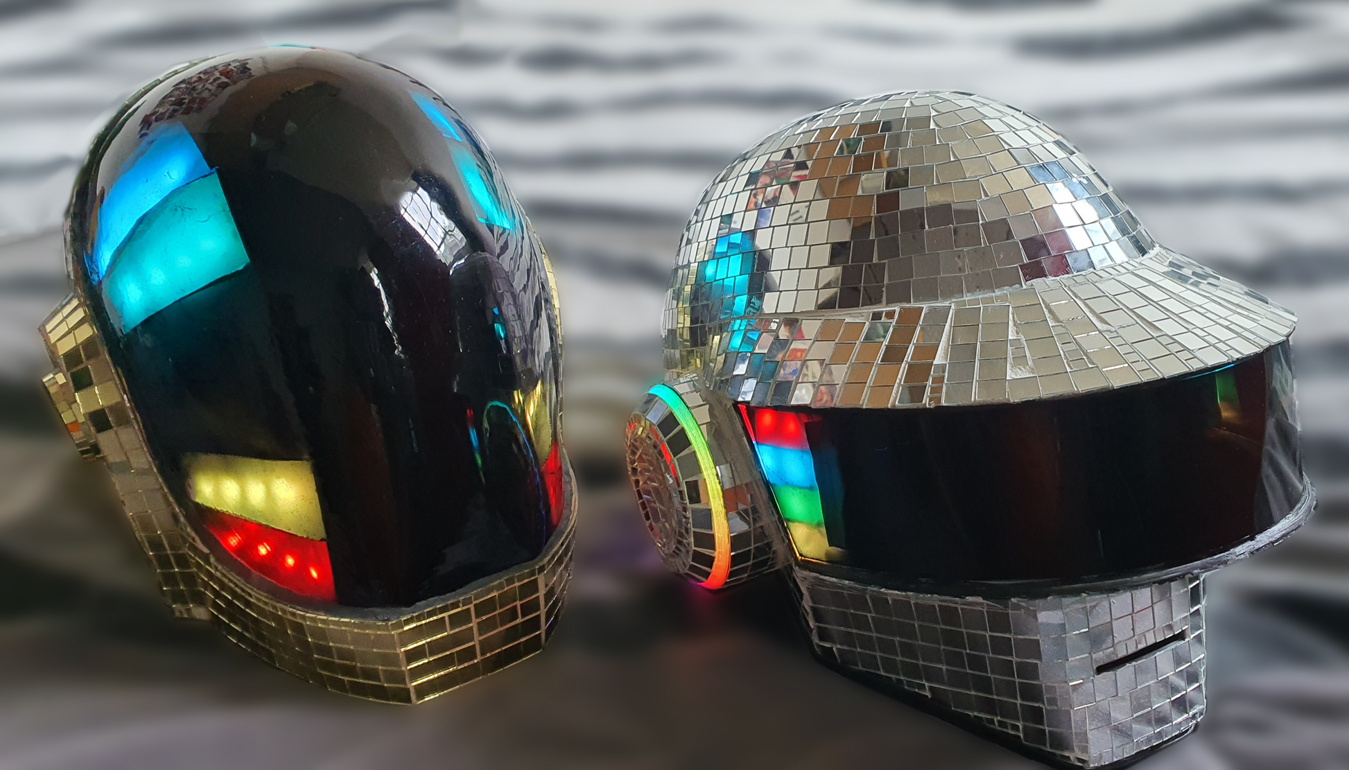 Disco Ball Daft Punk Helmet Electric Set image 4