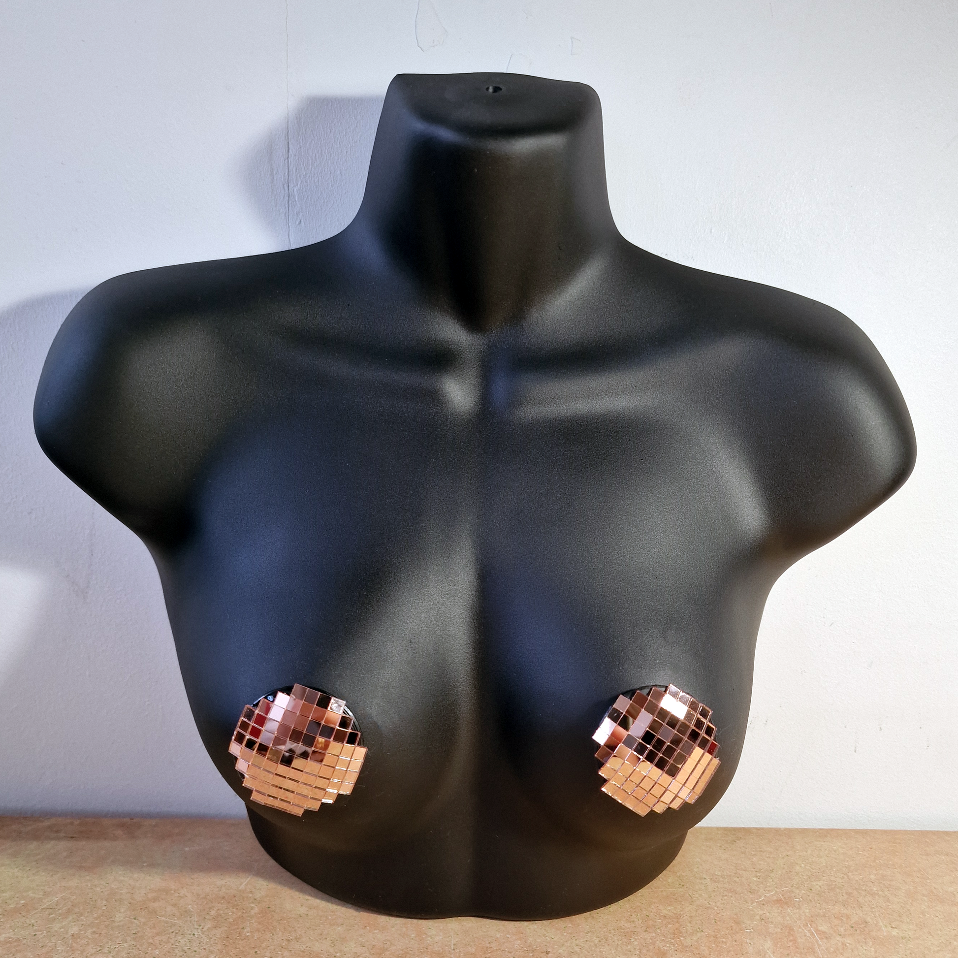 DiSCO NiPS (Round - small tiles) - mirror ball nipple tassels / pasties image 8