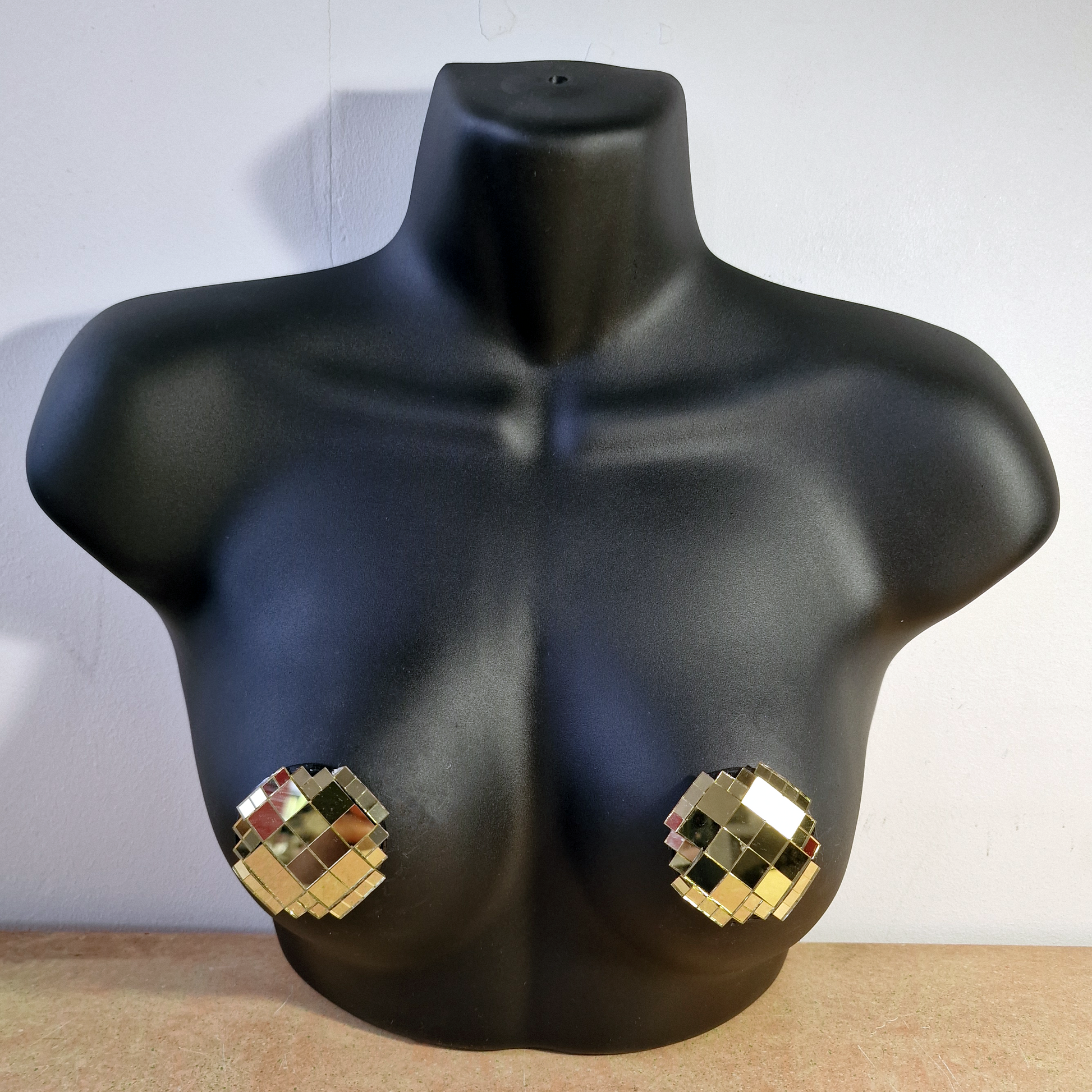 DiSCO NiPS (Round - large tiles) - mirror ball nipple tassels / pasties image 12