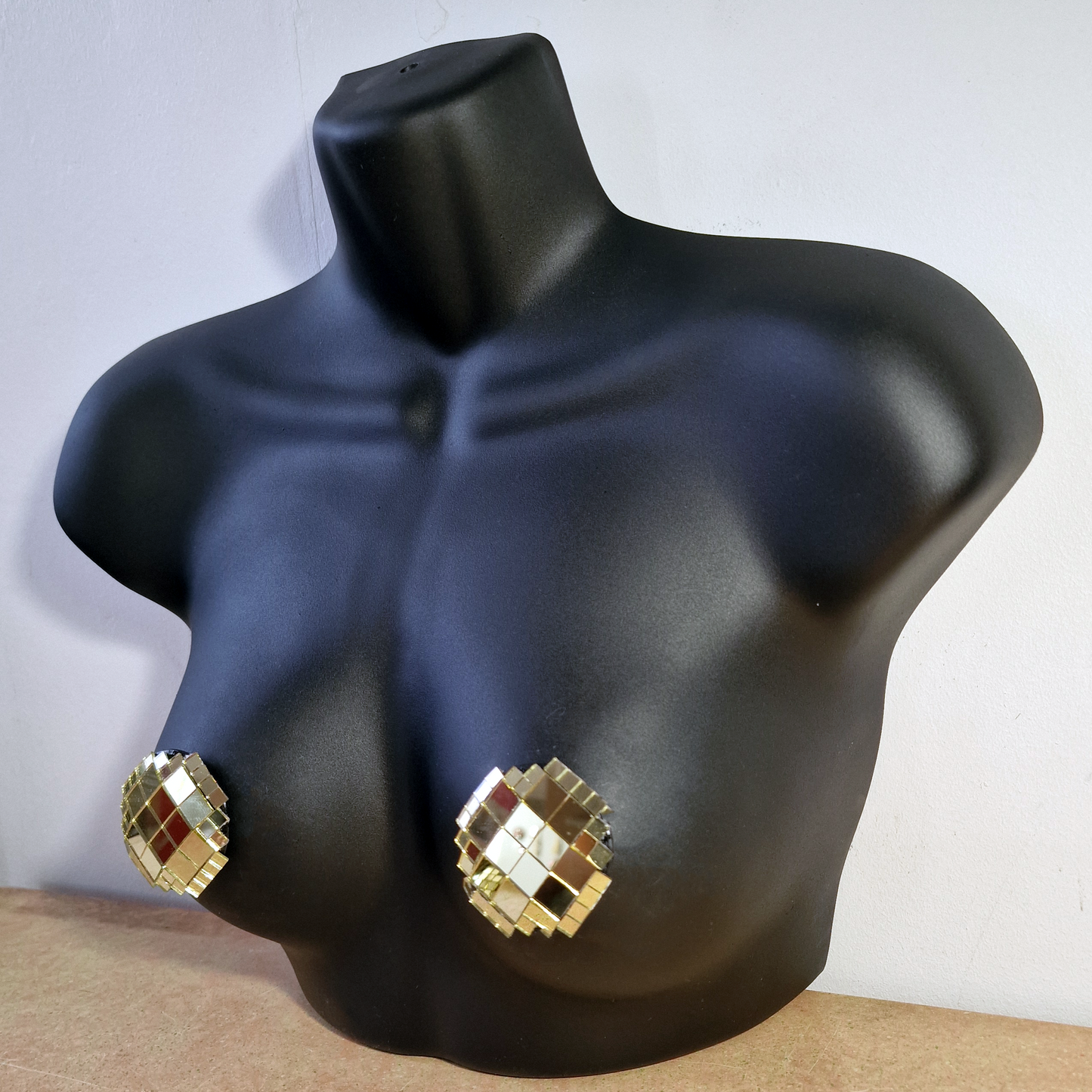 DiSCO NiPS (Round - large tiles) - mirror ball nipple tassels / pasties image 11